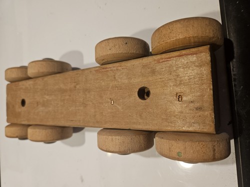 Vintage Wooden Tractor Trailer Without Truck - Picture 4 of 7