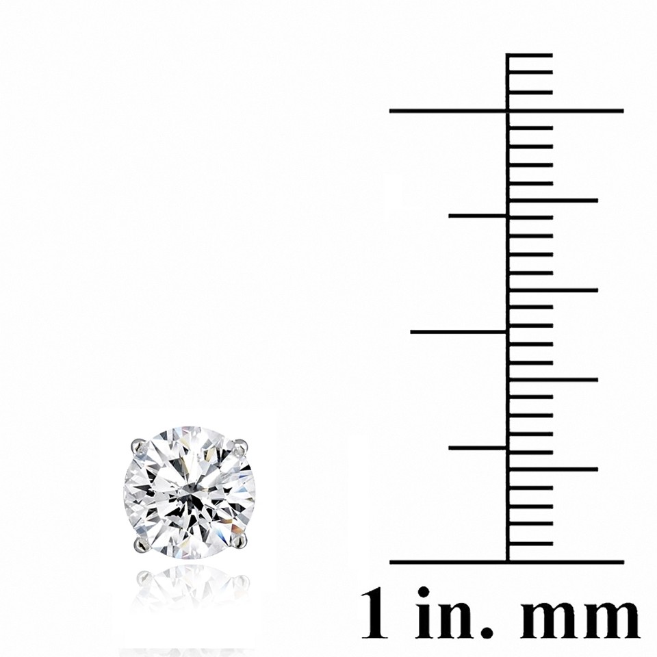 SILVER TT 8MM CZ S/H