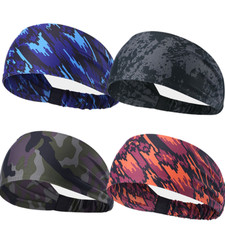 Non Slip Elastic Wide Headband Yoga Running Workout Hair Band Women Men Headwear