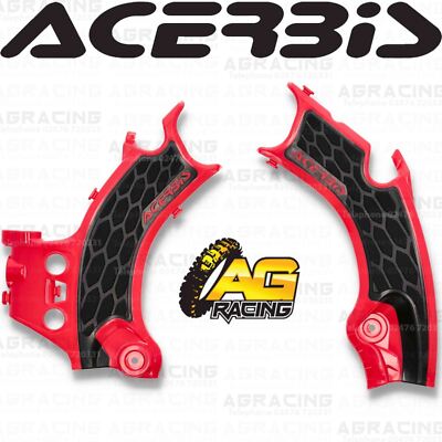 Acerbis X-Grip Frame Guards For Honda CRF450R (2021-2024) – Red/Black