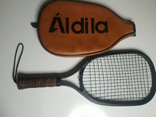 Vintage 70s- 80s Aldila Pistol Racket Racquetball With Leather Case G1