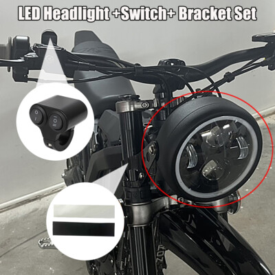 For Sur Ron Surron X /Segway Pit Bike Round DRL LED Headlight Bar