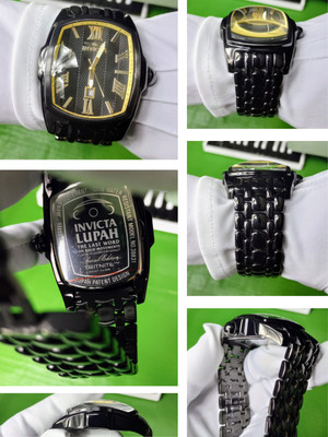 Invicta Lupah Special Edition Black/Gold Quartz Men Bracelet Watch 39831