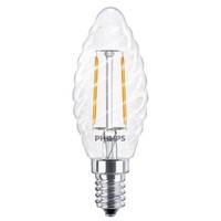 Philips E14 Led Kerzenlampe Gedreht 2W Wie 25W Warmweisses Licht