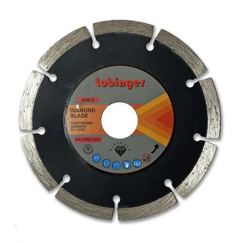 Lobinger® Diamond Cutting Disc 125mm Cutting Disc Concrete Reinforced Concrete Tiles
