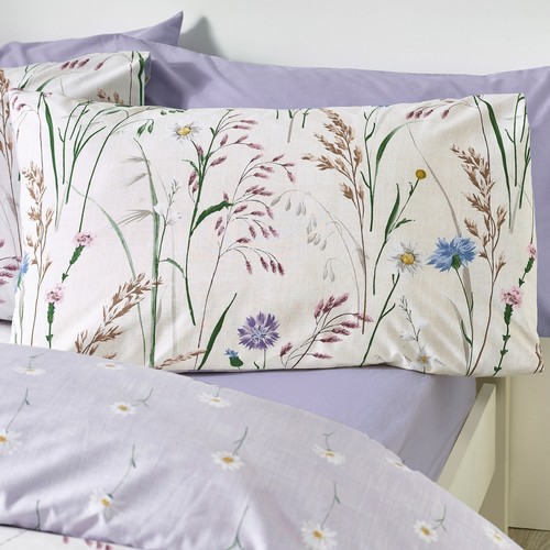 Catherine Lansfield Grasmere Floral Reversible Duvet Cover Bedding Range Lilac - Picture 33 of 53
