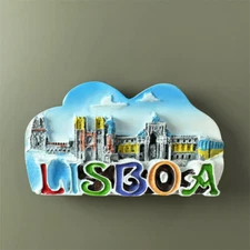 Lisbon,Portugal Handmade Tourist Souvenir Craft Gift 3DResin Refrigerator Magnet
