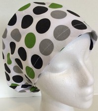 Polka Dots Medical Slim Lid Euro Scrub Cap Surgery Hat Chef Dental Veterinarian