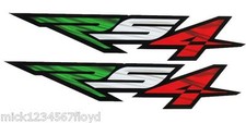 Aprilia RS4 Motorcycle graphics stickers decals x 2 Italian flag colours SMALL