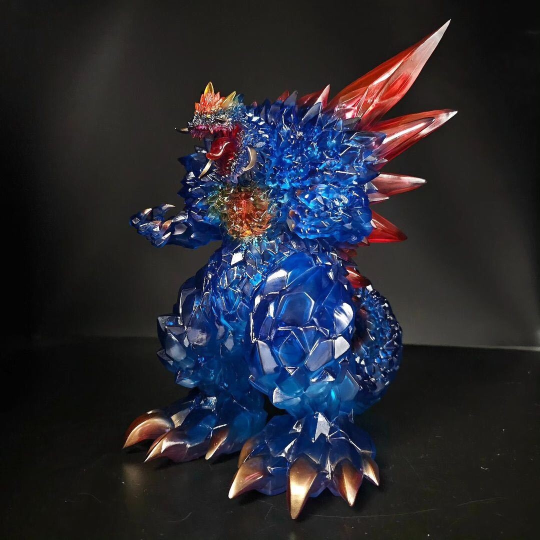 CrystaLah 1st Colourway Super Akametenshi Vinyl Toy Space Godzilla