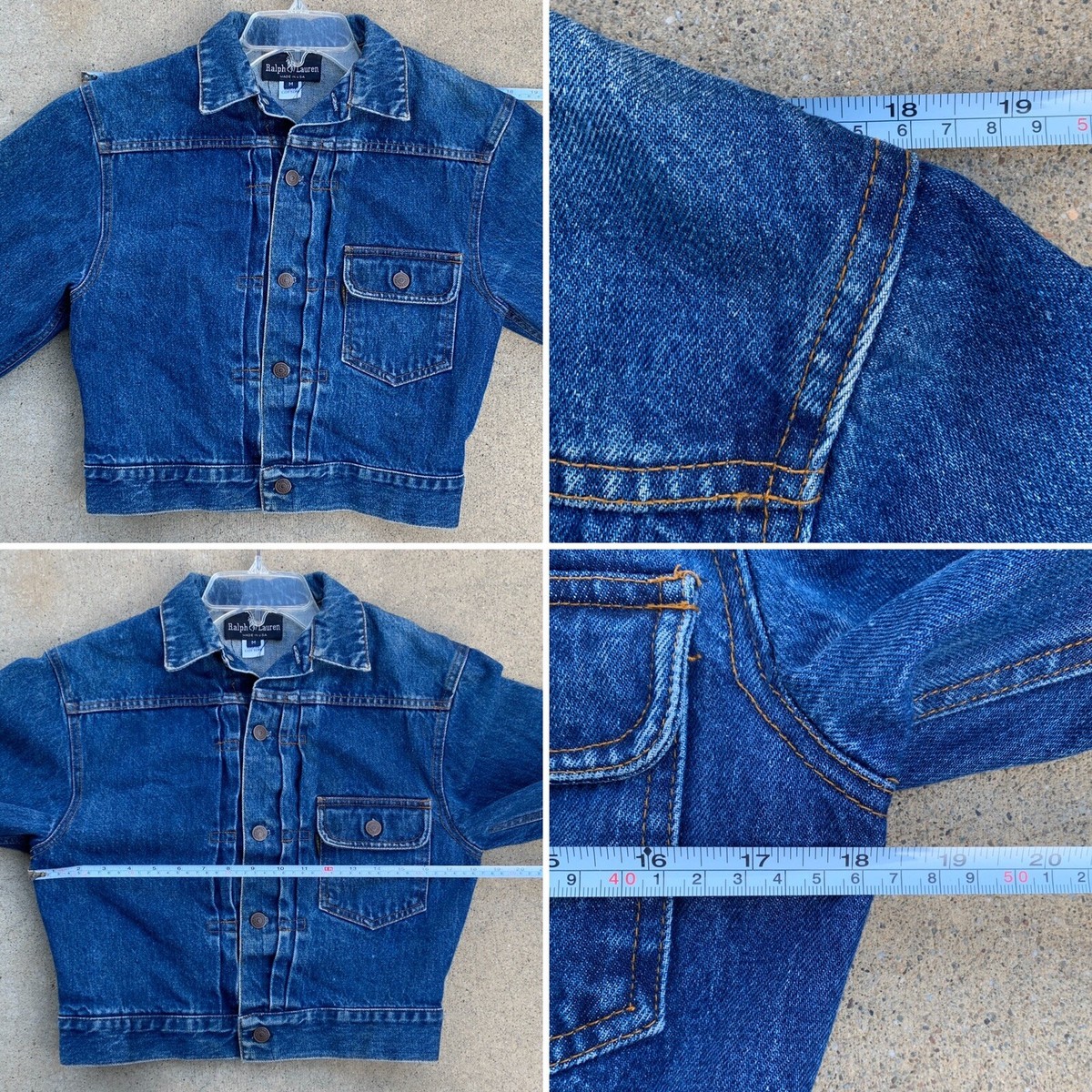 Vintage Ralph Lauren Denim Jacket Buckle Back Type 1 StyleUSA Made