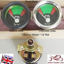 52MM Vintage CAR UNIVERSAL 12V BATTERY VOLT VOLTAGE CLOCK BEZEL DIAL GAUGE-M617A