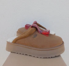 UGG TAZZLE CHESTNUT SUEDE PLATFORM SLIPPERS SHOES, WOMEN US 11/ EUR 42 ~NIB