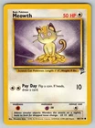 2000 Pokemon Base Set 2 Vintage WOTC Meowth 80/130 NM