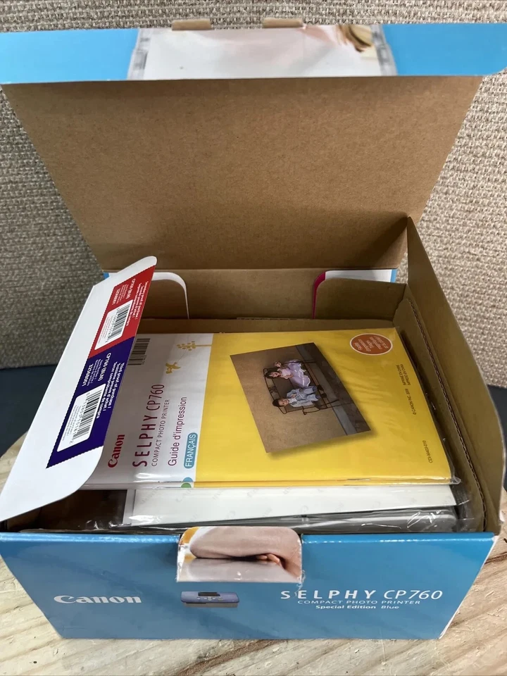 Canon Selphy CP760 Compact Photo Printer with USB Cable/Power Cable Org Box more - Image 3 of 4