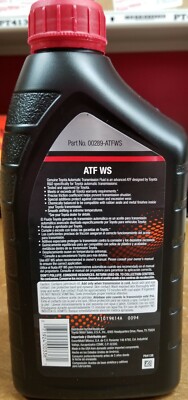 4 Quart GENUINE TOYOTA ATF WS Automatic Transmission Oil Fluid