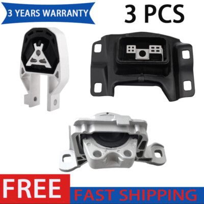 3pcs Engine Mount Kit For 2013 20 4 2015 2016 2017 2018 Ford Focus 2.0L L4 Auto