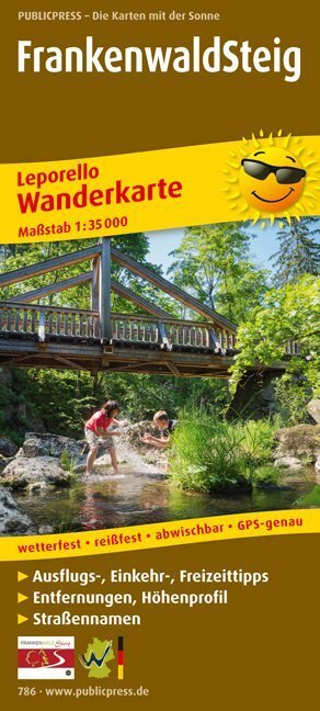 Frankenwaldsteig Wanderkarte | 2015 | Deutsch