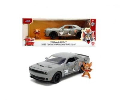 Jada Toys 253255047 Tom & Jerry 2015 Dodge Challenger Hellcata 1:24 Modellauto +