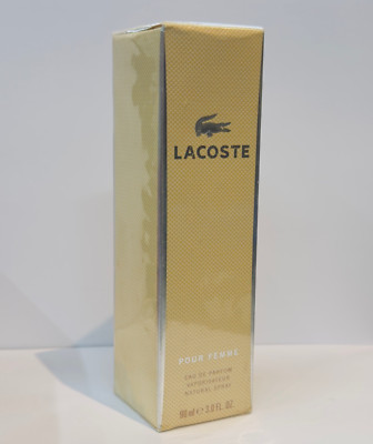 Lacoste Pour Femme 3.0 FL OZ / 90 ml Eau de Parfum Spray SEALED Box Vintage/RARE