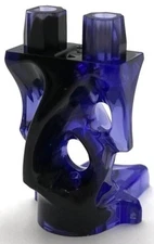 Lego New Minifig Trans-Purple Lower Body Ghost w/ Marbled Black Part