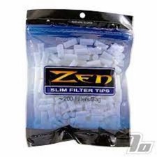 ZEN Slim Filter Tips - 5 sealed Bags - Resealable 200 Bag