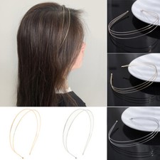 Metal Headbands Retro Women Hairband Simple Headwear Street Head Hoop Headdress  