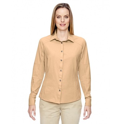 North End Women's Advanced Performance Shirt STONE L