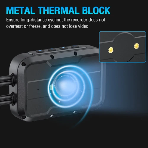 Motorcycle Camera 1080P WIFI GPS DVR Handlebar Fixing 3" Motorbike DVR Dash Cam - Picture 12 of 18
