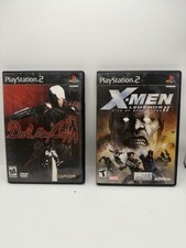 PS2 Lot Devil May Cry & X-Men Legends II Rise of Apocalypse CIB Used
