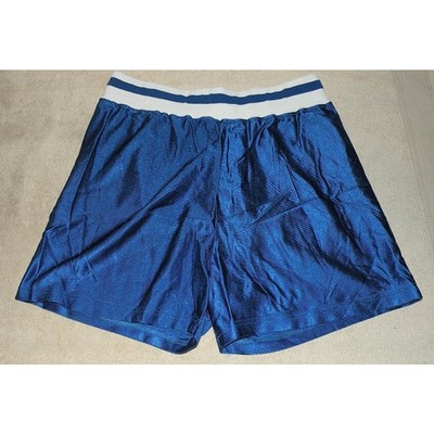 Vtg DA Don Alleson Athletic Women s XL Blue Satin Boxing Shorts Nylon Shiny USA