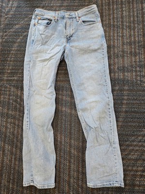 Levi Strauss 514 32x32 Slim Straight Light Wash Mens Denim Blue Jeans