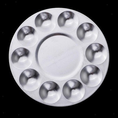 10 Wells Aluminium Paint Palette die Palette des Künstlers DIY Art Painting