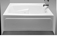 OASIS TR-S-270R-ANP WHT/OND SOAKING BATH TUB NEW