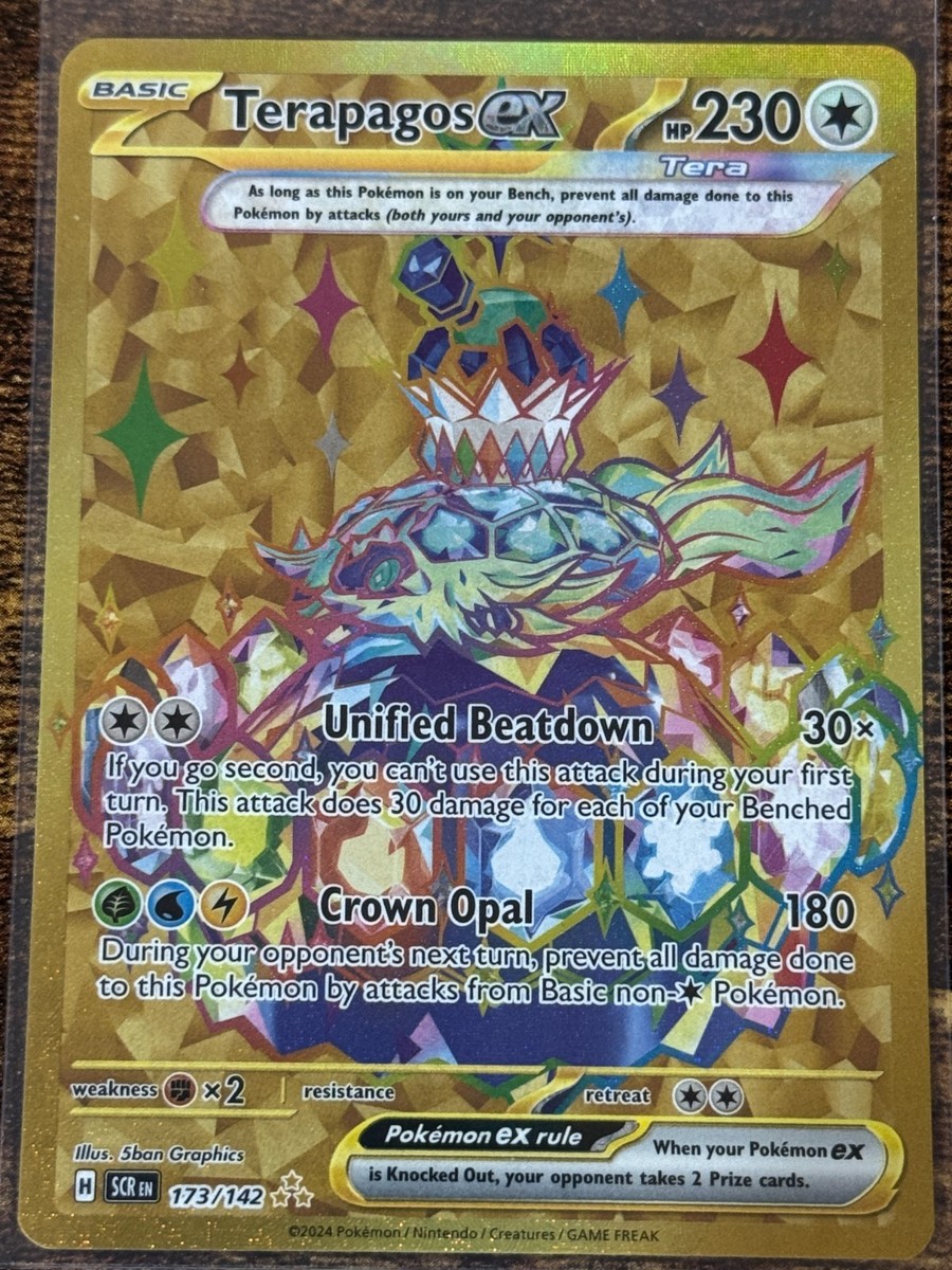 Pokémon TCG Stellar Crown Terapagos EX Hyper Rare Card 173/142 | eBay