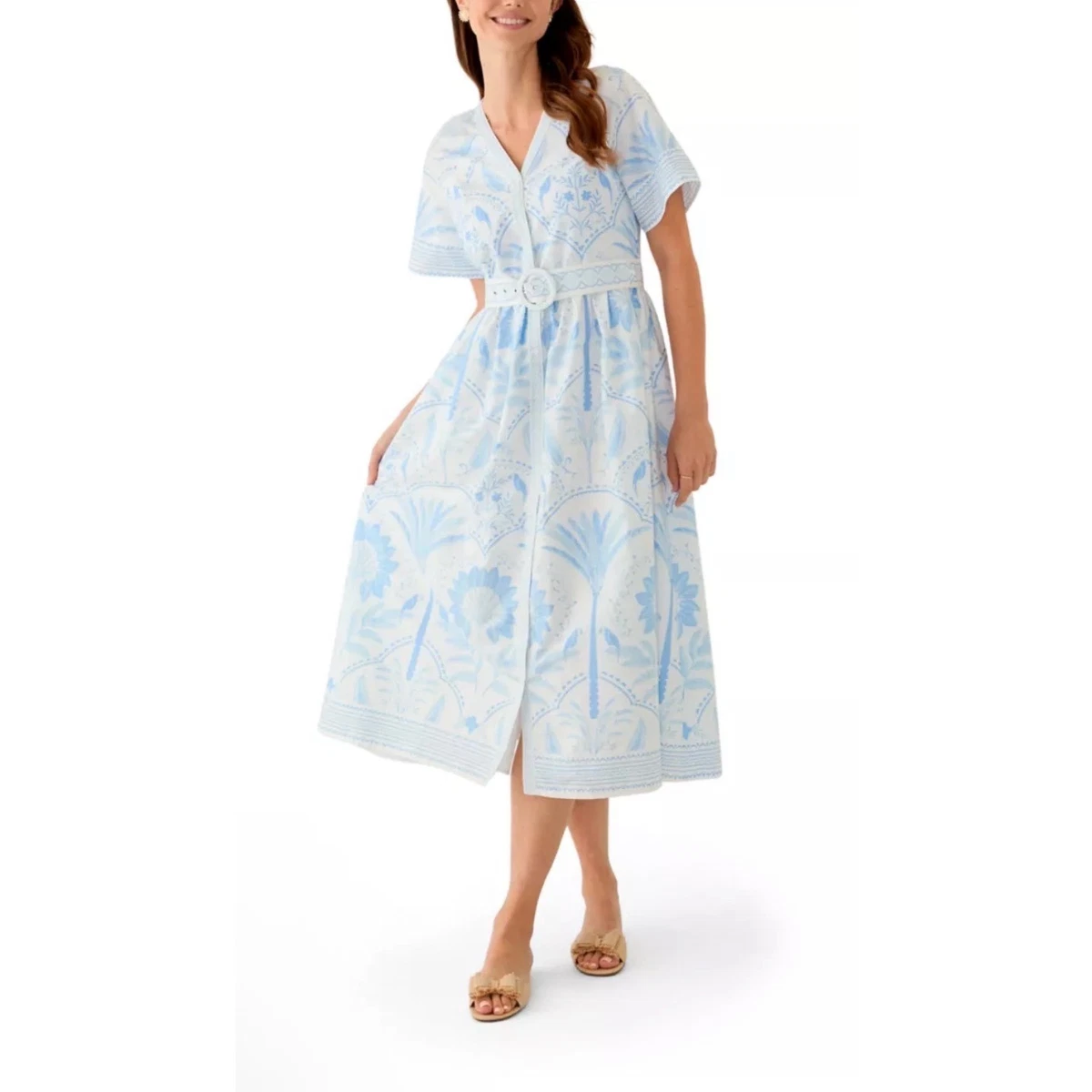 crown and ivy blue and white dress & Dresses for Women for sale Ladies dresses