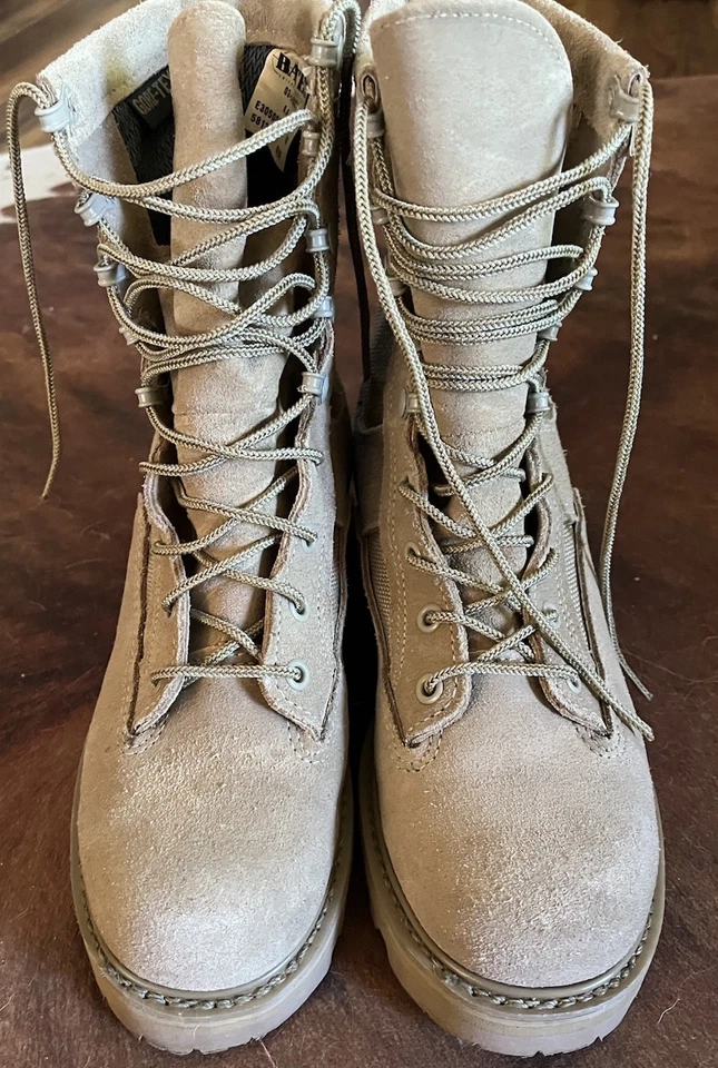 Bates 03-D-0321 Gortex желтовато-коричневый замши стальной носок военные ботинки мужские 5.5R женщин 7 - Изображение 3 из 4