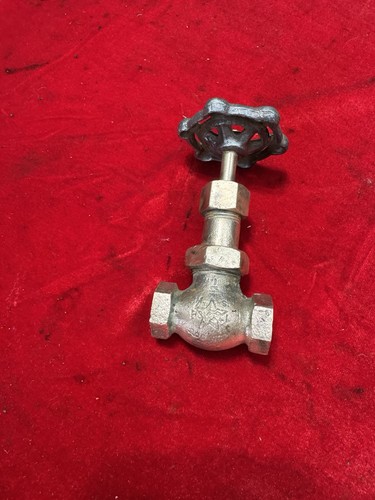 POWELL 1/4” Brass Gate Valve Steam Hit Miss Stationary Antique STAR VINTAGE OEM