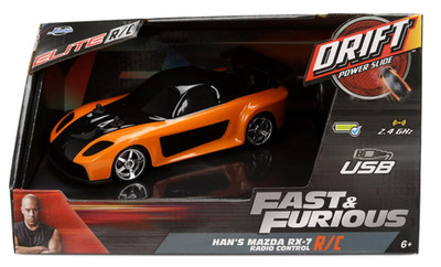 Fast & Furious Mazda RX-7 1995 1:24 RC Drift radio control Jada Toys Modellauto