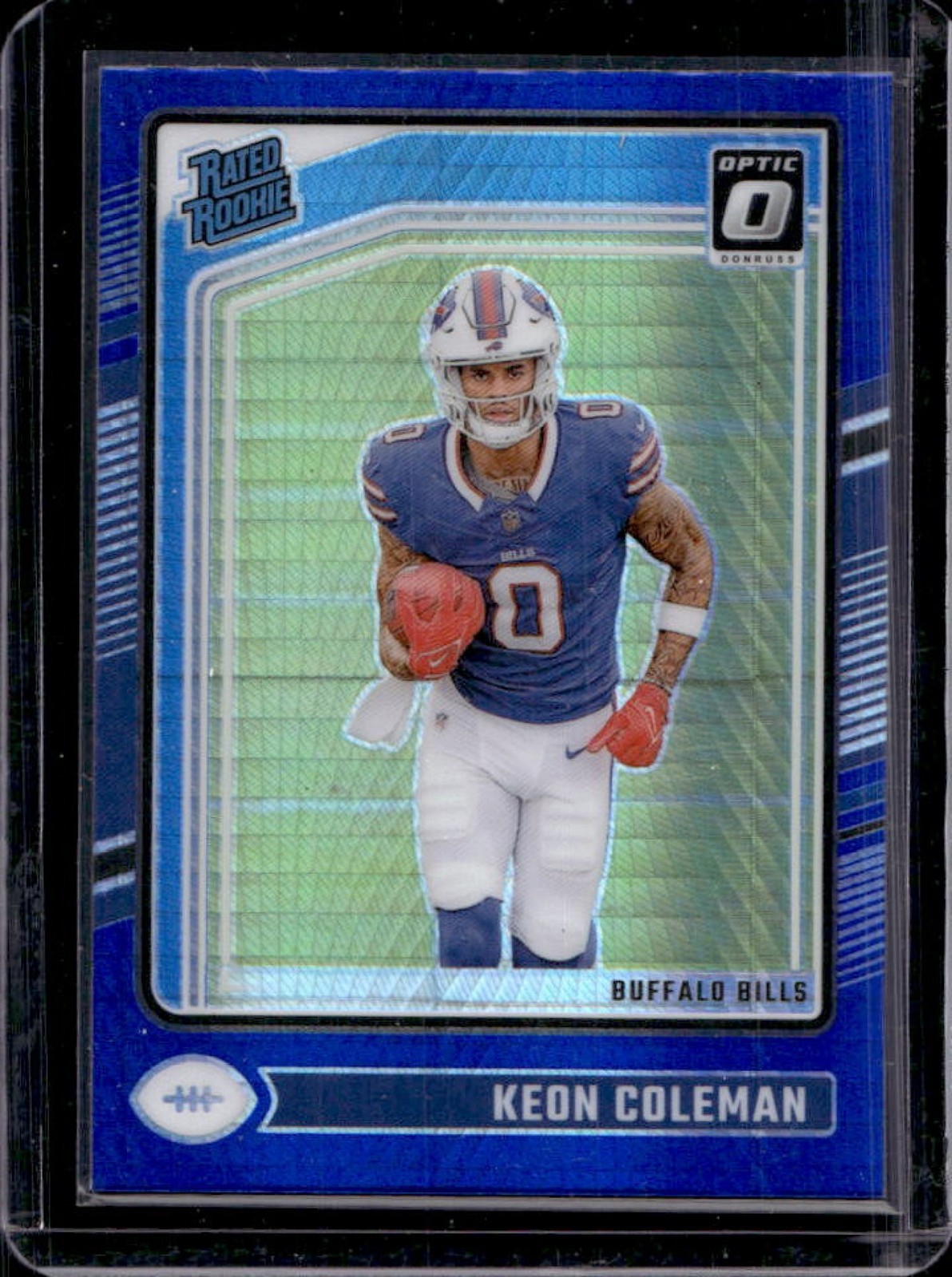 2024 Donruss Optic Keon Coleman Blue Hyper Rated Rookie #263 Bills