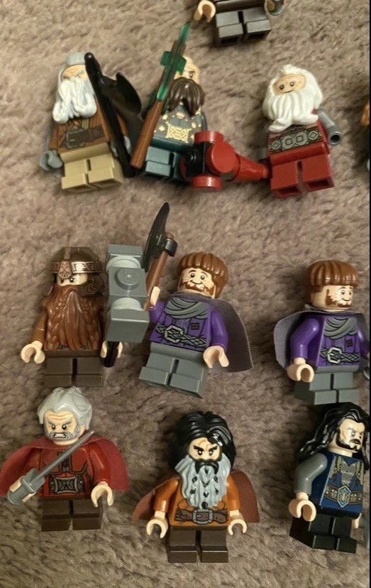 Lego Lord Of The Rings Hobbit LOTR Dwarves Minifigure Lot From Sets 79018 79010 - Image 4 of 4