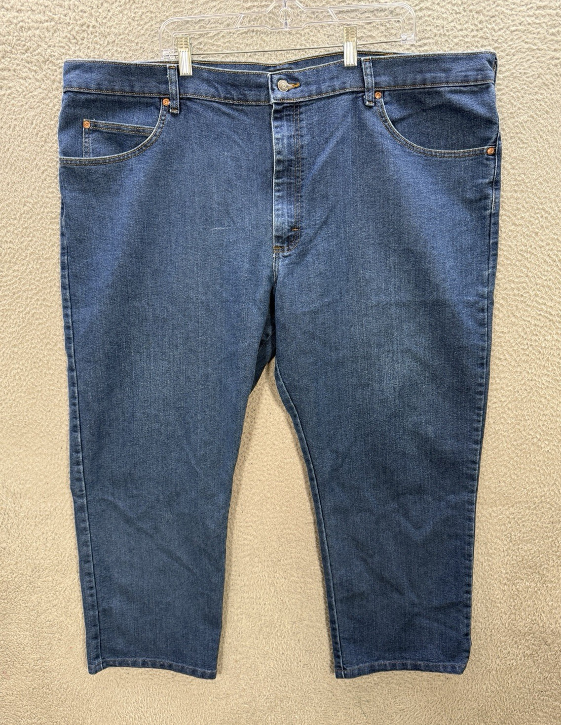Mens 48x30 Blue Denim Regular Fit Workwear Chore Barn Grunge