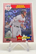 2017 Topps Series 2 Bryce Harper 1987 All-Star Insert Red Parallel 05/25 #87-72