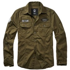 Image of Brandit Luis vintage shirt long sleeve men's worker shirt casual shirt long sleeve
