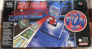 Super Nintendo SNES More Fun Set Nur Leerkarton mit Leerkarton für Controller