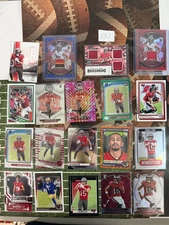 Jalen McMillan Tampa Bay Buccaneers lot of 19 cards, 17 Rookie (RC), 3 x Patch