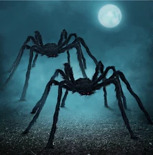 2 Pack 5 FT Giant Spider Halloween Decorations Scary Outdoor Yard Party
