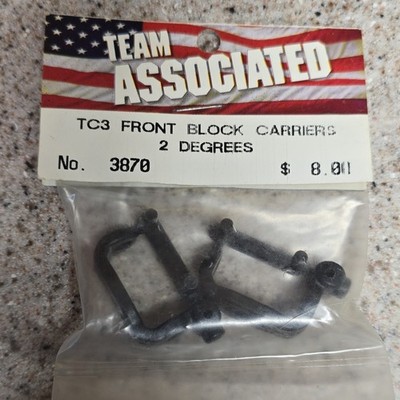 Team Associated TC3 Front Block Carriers 2 Degrees 3870 for 1:10 RC Cars