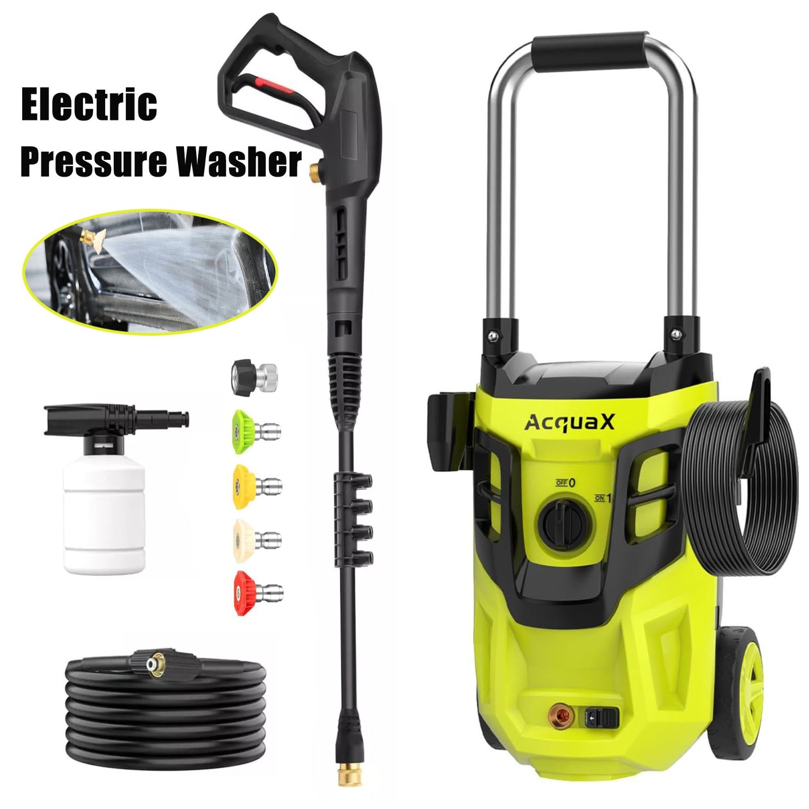 Electric Pressure Washer 4300PSI Max 2.8GPM Power Washer Cle