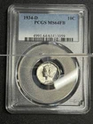 1934-D Mercury Dime Pcgs Ms64FB